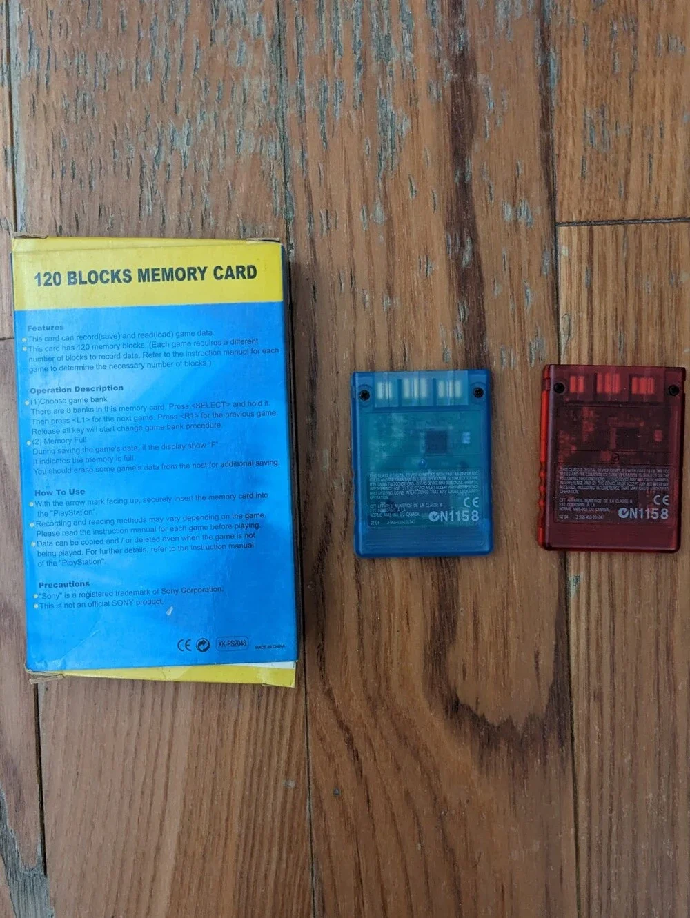 Lot Of 3 Memory Cards For Sony Playstation 1 & 2 PS1 PS2 8MB MagicGate